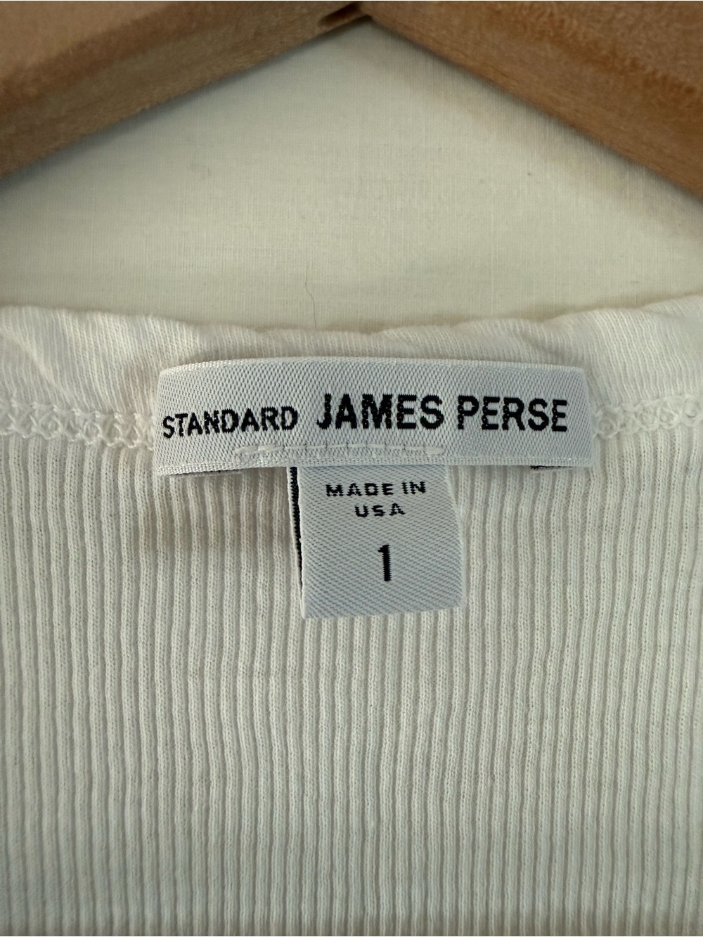 James Perse White Ribbed Tank Top - Picture 2 of 5